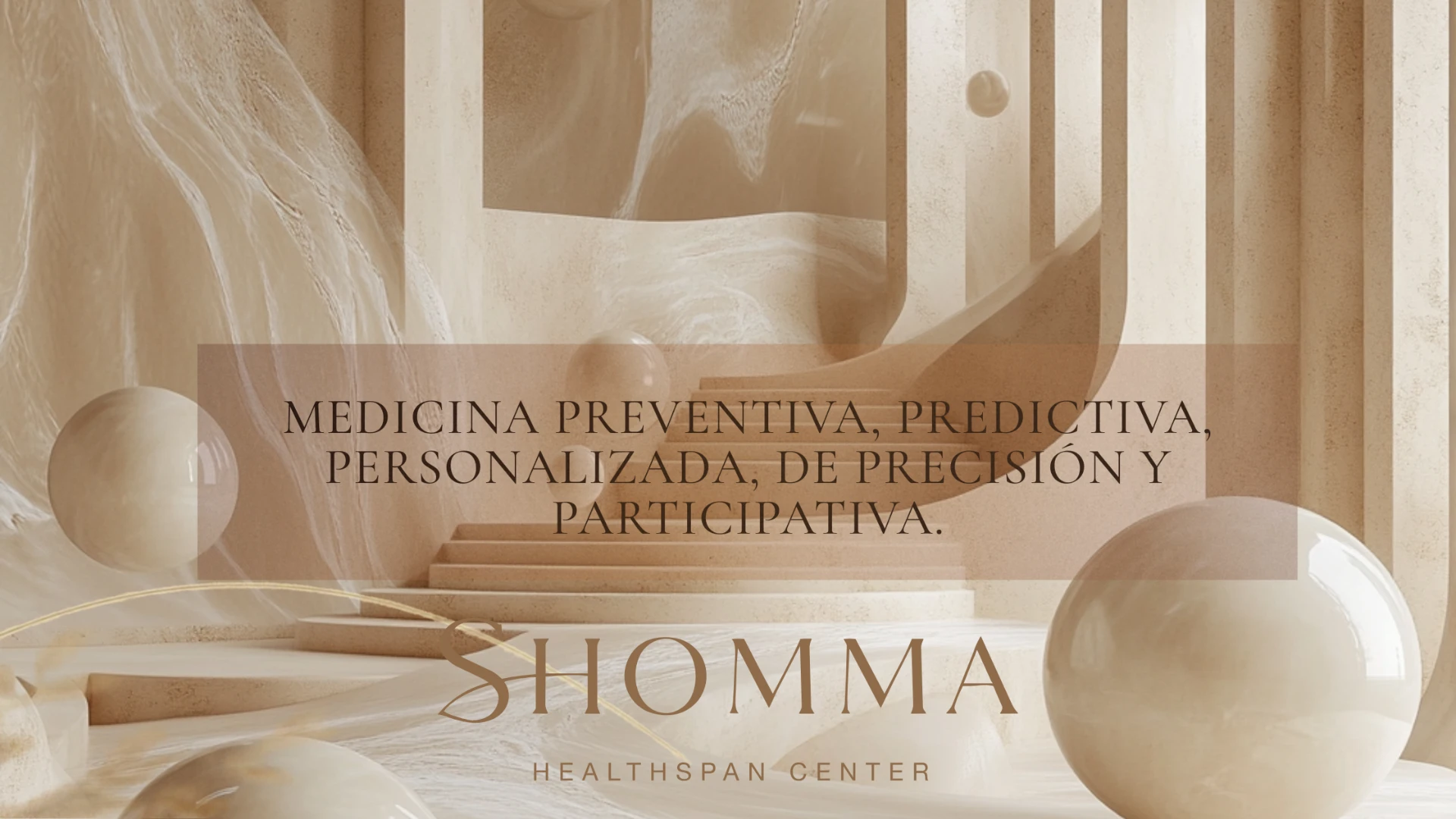 SHOMMA Healthspan Center cover: preventive, predictive, personalised, precision and participatory medicine.