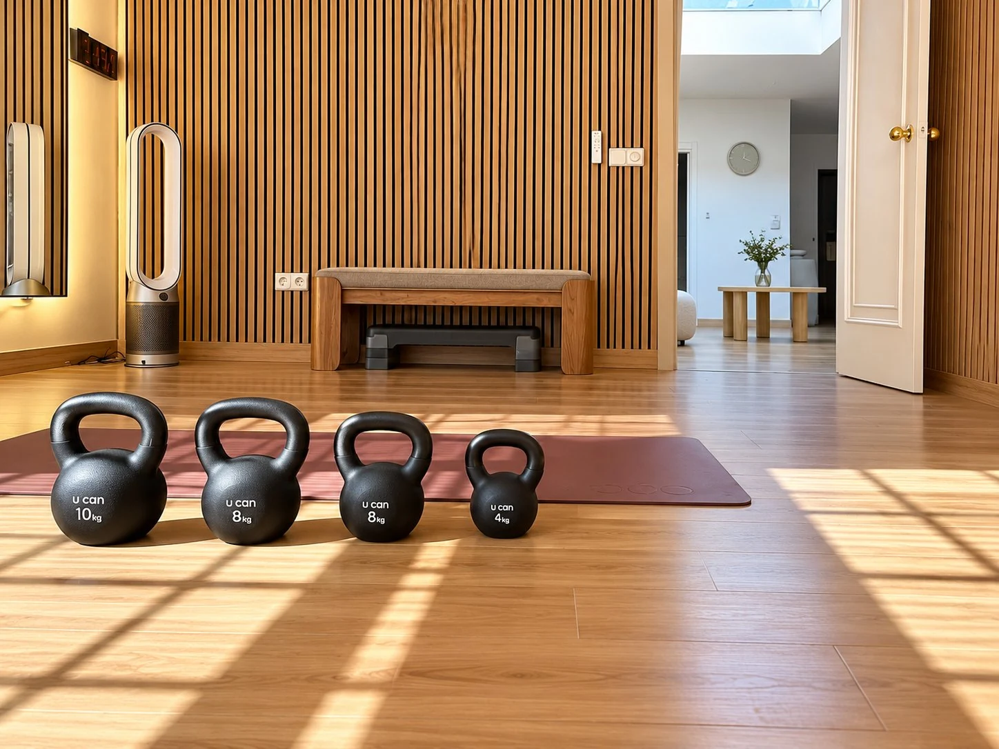 Kettlebells in the movement room