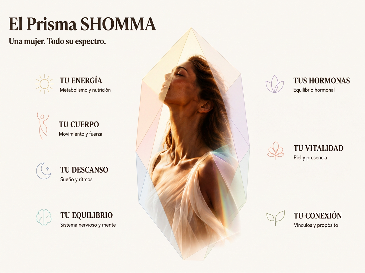 The SHOMMA Prism: energy, body, rest, balance, hormones, vitality and connection